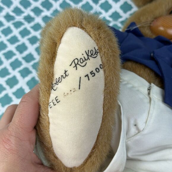 Raikes‎ Rabbit Uncle Vincent 1990 Numbered 6012/7500 Wood Face - Picture 5 of 10